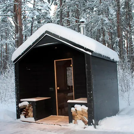 Minimaja Ja Saunamaja Vaatega Maennimetsale