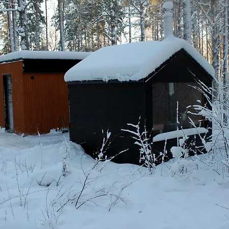 Minimaja Ja Saunamaja Vaatega Maennimetsale