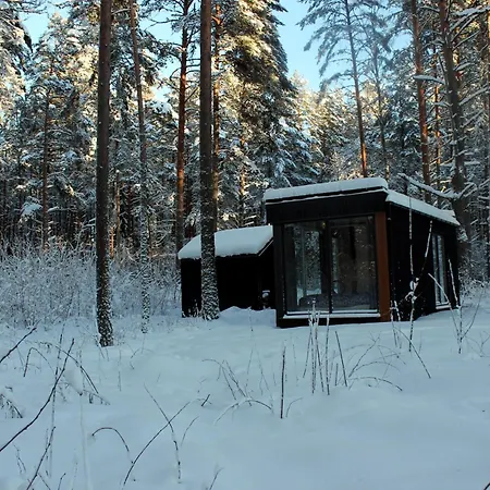 Minimaja Ja Saunamaja Vaatega Maennimetsale * Syytme